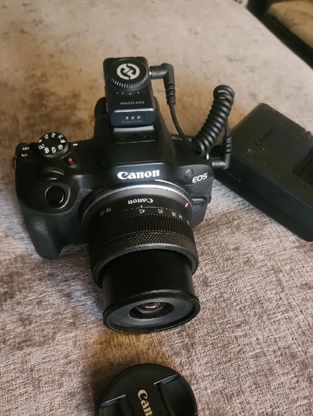 Canon EOS DSLR Camera in Black with Standard Lens